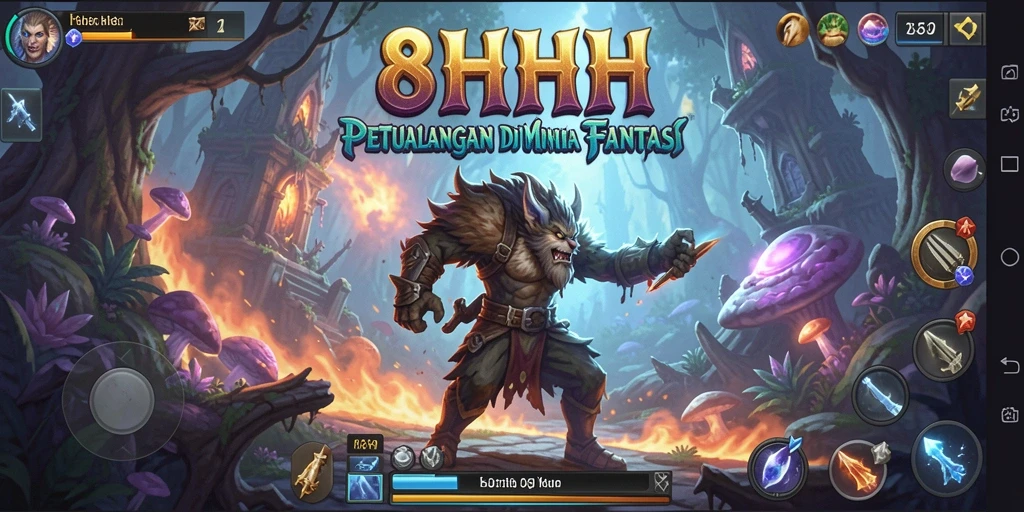 Screenshot menampilkan gameplay seru dan grafis memukau dari 8HHH.