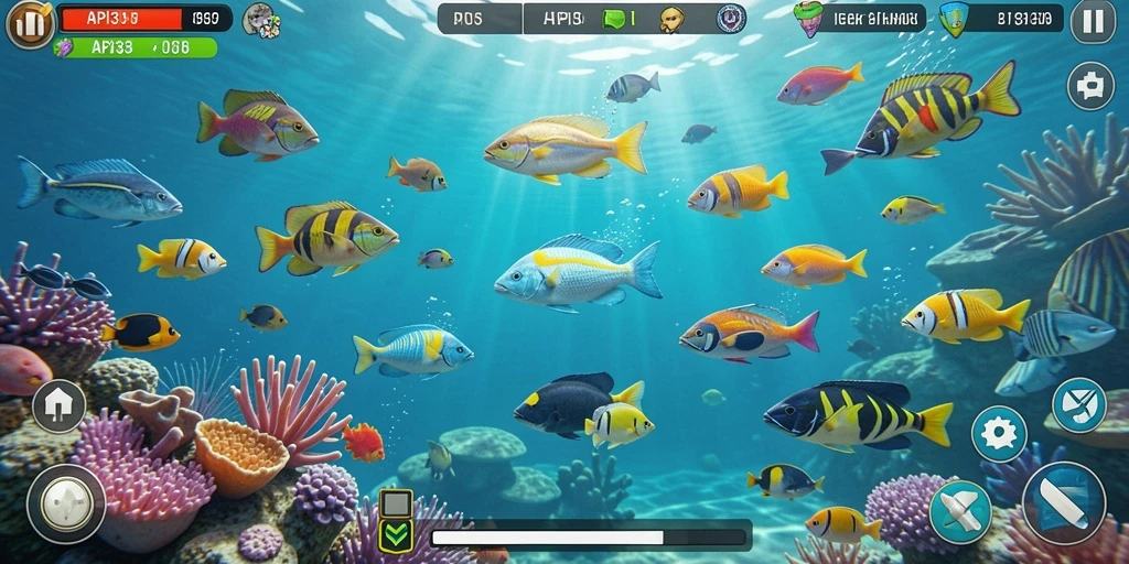 Tampilan gameplay Tembak Ikan yang memukau dan menantang.
