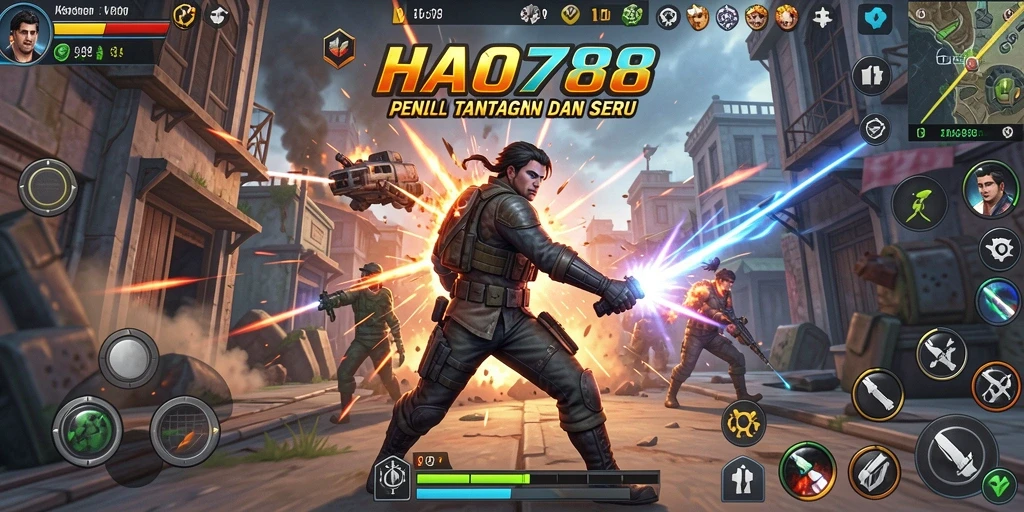Tampilan gameplay HAO788 yang mendebarkan dan penuh aksi.