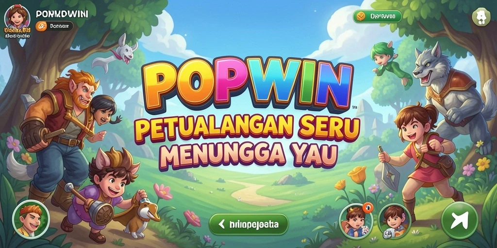 Tampilkan gameplay seru dari POPWIN yang penuh petualangan.