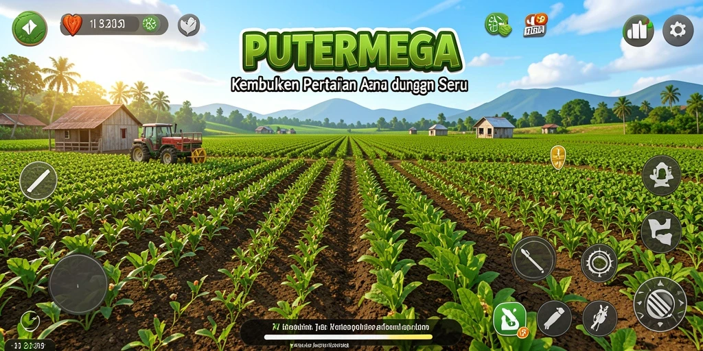 Tampilan gameplay PUTERMEGA yang seru dan interaktif dalam bertani.