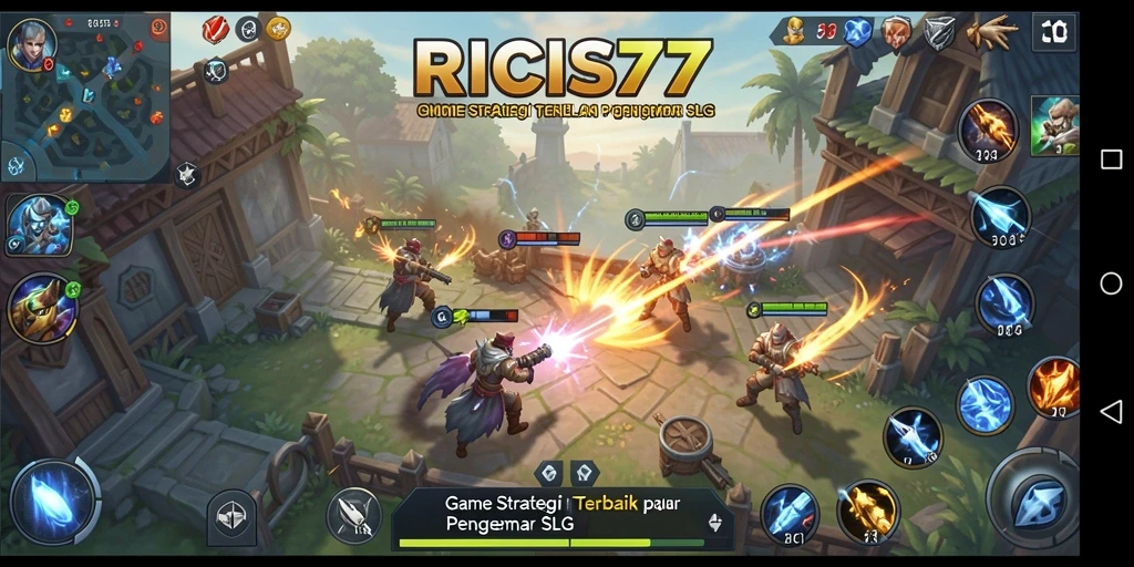 Tampilan gameplay strategis yang menegangkan di RICIS77.